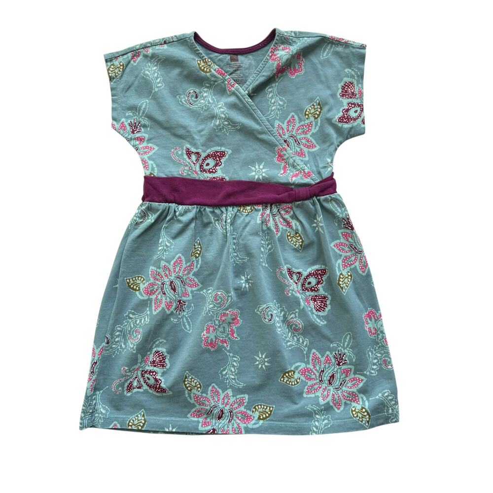 Tea Collection Bali Lotus Batik Knot Dress Size 5